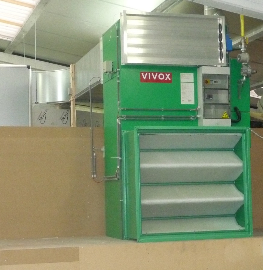 paneel De daadwerkelijke Toneelschrijver VIVOX condenserende luchtverwarming voor droogprocessen - Vivox